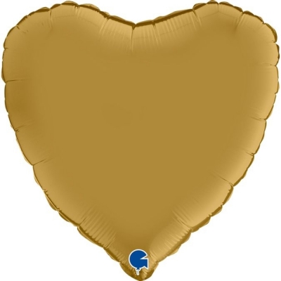 Grabo Folienballon Heart Satin, Gold 45cm/18