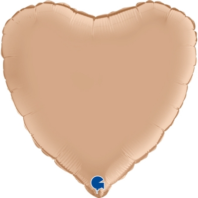 Grabo Folienballon Heart Satin, Nude 45cm/18