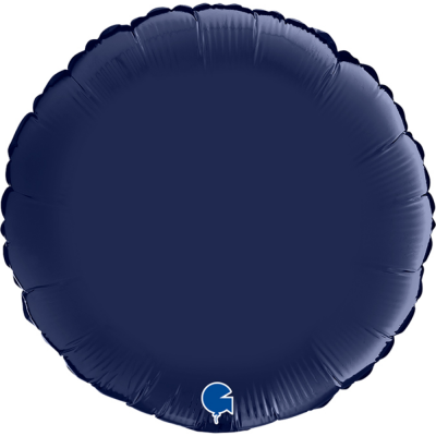 Grabo Folienballon Round Satin, Blue Navy 45cm/18